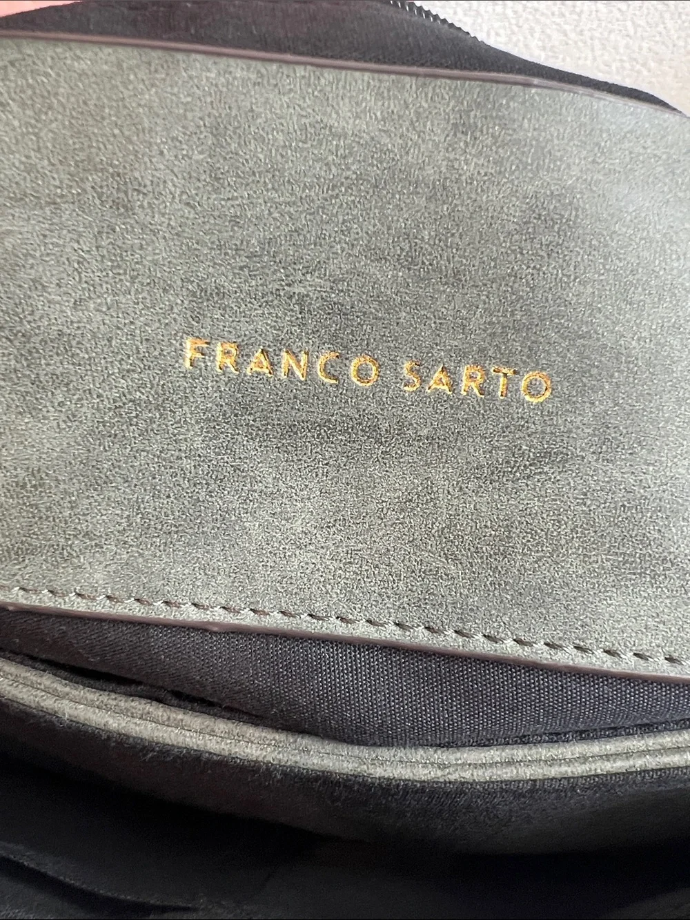 Franco Sarto olive suede